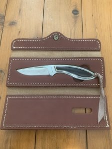 Browning Knife Limited Edition Model 376 knife in Leather Display Case