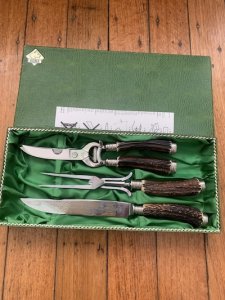 Puma Knife: Mint Carving set with Knife, Fork & Shears