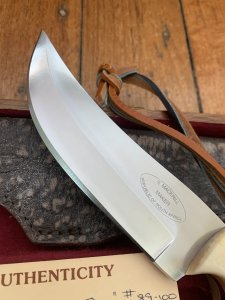 Mackrill Custom Knives 1996 No.3 SCI Limited edition LION Bone #89-100