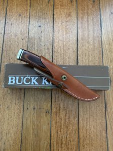 Buck Knife: 1993 Buck 692 Vanguard Knife with original Leather Sheath & Box