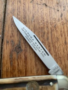Puma Knife: 1980 Puma Bantam Folding Knife with Stag Handle #14081