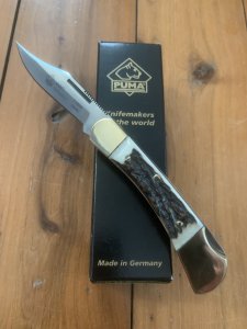 Puma Knife: 2008 Puma Earl Folding Knife with Stag Antler Handle