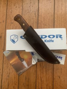 Condor Tool & Knife Company El Salvador BUSHLORE Knife with Leather Sheath