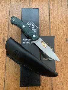 Puma Knife: Puma IP Special Edition 'RIFLEMAN' II Green Micarta Fixed Blade Knife