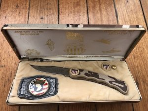 Buck Knife: BUCKLITE 426X USA Operation Desert Storm 101st Airborne Commemorative in Display Box