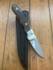 MAFFI SYDNEY AUSTRALIA Brown Handled Fixed Blade Knife With Sheath