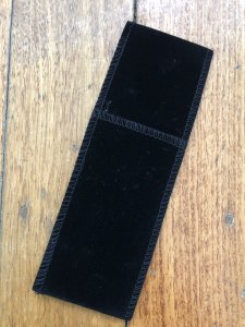 Knife Sheath: Single Black Velvet soft Folding Knife Pouch