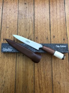 Linder Gaucho 4 Knife with Rosewood and Bone Handle