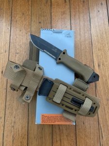 Gerber Model LMF II Drop Point Military Knife in Thigh Sheath