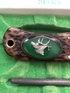 Camillus American Wildlife Series USA-Made Special Edition Bugling Elk knife in Gift Box