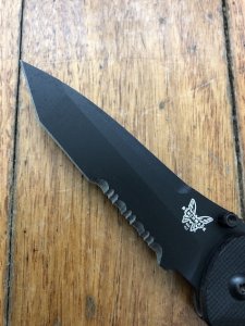 BENCHMADE USA Model 912 Nitrous Stryker Black Tanto A/S Folding Knife