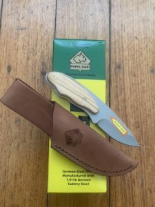 Puma Knife: 2023 Puma SGB Rattler Fixed Blade Knife with Olive Wood Handle