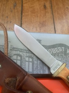 Robert Klaas Puma Hunters Pal Copy with Jigged Bone Handle in original Sheath and Box