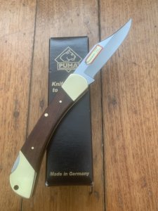 Puma Knife: 2018 Puma Deer Hunter Full Sized Folding Lock Knife with Plumwood Handle