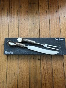 Linder Carving Set 2-piece - Carving Knife and Carving Fork