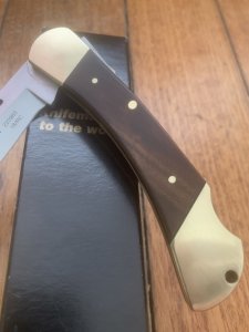 Puma Knife: 2018 Puma Deer Hunter Full Sized Folding Lock Knife with Plumwood Handle