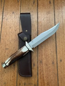 Puma Knife: Puma 2007 IP Scout Bowie Handmade Knife with Genuine Stag Handle
