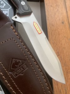 Puma Knife: Puma IP OutDoor Knife with Black Micarta Handle