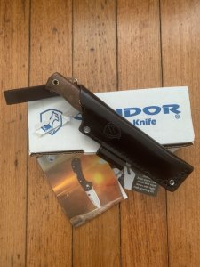 Condor Tool & Knife Company El Salvador SWAMP ROMPER Knife with Leather Sheath