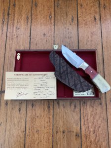 Mackrill Custom Knives 1999 SCI Limited edition African Rosewood & Giraffe Bone Handle #89-100