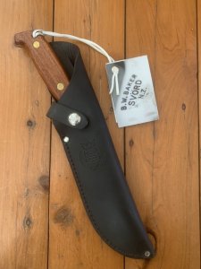 SVORD New Zealand made Svord 280B Bowie Knife 6.5" Swedish Carbon Steel Mahogany Handle
