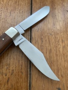 Puma Knife: Puma Original Rare 1979 Gelder Twin Blade Knife with Tools and Jacaranda Handle #24972