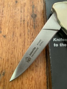 Puma Knife: Puma 2007 SATELITE Folding Knife with Stag Antler Handle in Original Box