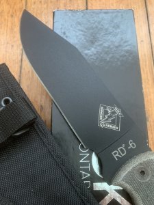 Ontario 2021 Ranger Series RD-6 Plain Edge Knife & Tactical Sheath