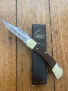 Puma Knife: Puma 2018 CUB Folding Lock Knife with Plumwood Handle