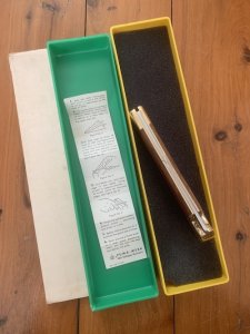 Puma Knife: Puma 1995 Trail Boss/Emperor 975 Folding Knife with Jacaranda Handle Original Box #25591