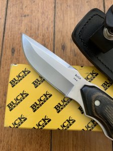 Buck Knife: Buck 403 Big Sky Knife with Black/Grey Laminated Handle