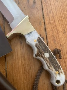 Puma Knife: Puma IP LongHorn Boar & Deer Hunter with Stag Antler Handle