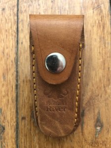 Knife Sheath: BR Brown Small Leather Knife Pouch - 3 Inch Pouch