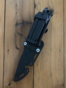SOG Vintage Original SEKI JAPAN M37 SEAL PUP Knife with Kydex Tactical sheath