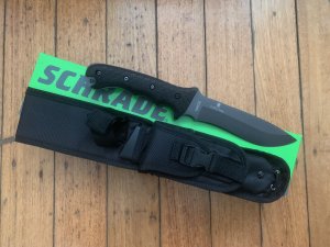 Schrade Knife: Schrade SCHF9 Drop Point Knife With Black Tactical Sheath