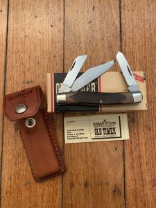 Schrade Knife: Schrade Old Timer Special Edition 80TSA Pocket Knife in original box and pouch USA