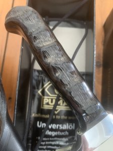 Puma Knife: Puma Special Oryx Edition White Hunter with Black Leather Sheath