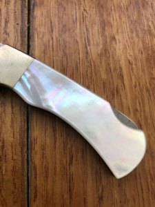 Puma Knife: Puma 4 Star Mini Folding Lock Knife with Mother Of Pearl Handle