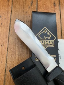 Puma Knife: Puma 1978 SKIPPER Model 6369 White Hunter Dive/Boat Knife with sheath in box