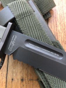 FOX KNIVES:  Fox SF-CC03 SPARTON DEFENDER Knife with Kydex & Webbing Sheath