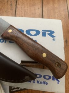 Condor Tool & Knife Company El Salvador BUSHLORE Knife with Leather Sheath