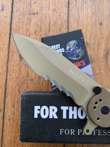 CRKT TAN SPECIAL FORCES FOLDING LOCK KNIFE