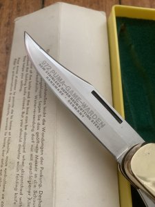 Puma Rare Model 972 Game Warden 1974 Twin Blade Folding Lock Knife with Box #45471