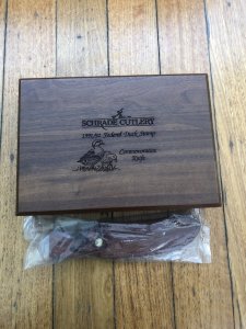 Schrade Knife: USA-made Schrade Ducks Unlimited 1991/2 King Eider Knife in Collectable Box