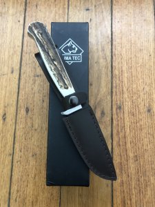 Puma Knife: Puma Tec Jagdnicker knife with brown leather sheath