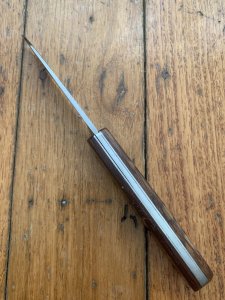 Puma Knife: Puma 644 Original Folding Pocket Knife with Jacaranda Handle Circa 1982 Model
