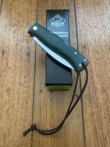 Puma Knife: Puma IP Special Edition 'RIFLEMAN' Green Micarta Folding Lock Knife