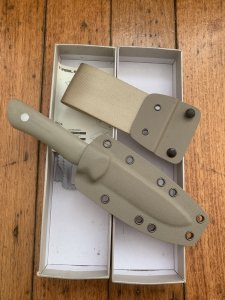 Real Steel Knives RS3726C-Coyote BushCraft III Knife with Kydex Sheath