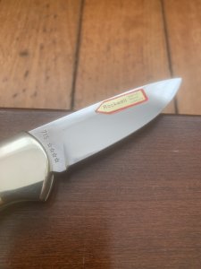 Puma Knife: Puma Original Scrimshawed Puma Roe Deer 4 Star Folding Lock Blade Knife with Presentation Box