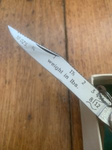 Puma Knife: Puma Vintage Pre-64 Fishermans Knife in Original Red Box